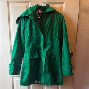Elegant Green Trench Coat for Women